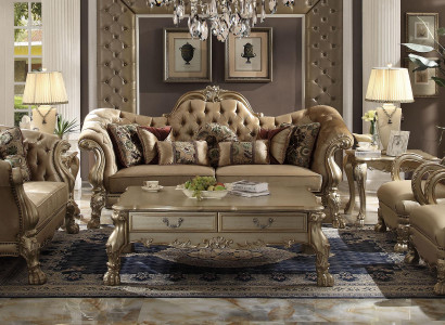 Luxus Möbel Sofagarnitur Couch Sofa Polster 3+2+1+1 Sitzer mit Couchtisch