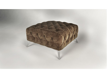 Fußhocker Ottomane Puff Chesterfield Hocker Polster Ottoman Design Samt