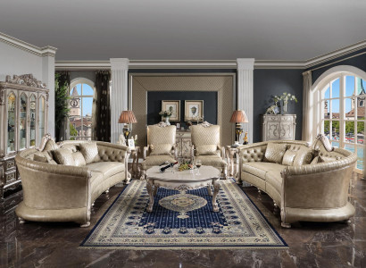 Sofagarnitur Couchtisch Beistelltisch Wohnlandschaft Sofa Polster 5tlg. Set Neu