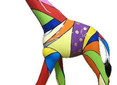 Abstrakte Design Statue Bunte Skulptur Figuren Handbemalt Dekoration Statuen