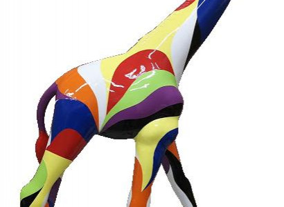 Abstrakte Design Statue Bunte Skulptur Figuren Statuen Handbemalt Dekoration