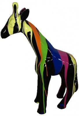 Dekorationen Garten Giraffe Statue Skulptur Skulpturen Designer Figuren Moderne