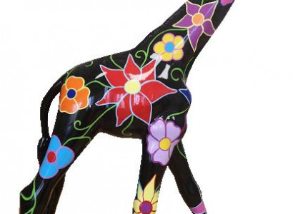 Abstrakte Giraffe Statue Skulptur Designer Figuren Moderne neu Garten Skulpturen