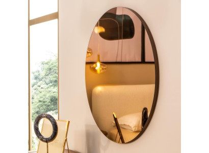 Spiegel Wandspiegel Hängespiegel Rund Flurspiegel Deko Moderne 95 cm