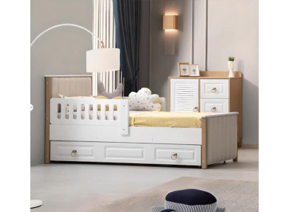 Bettrahmen Kinderbett 200 cm Bett Kinderzimmer Bettgestelle Weiße Holz