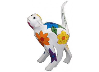 Abstrakte Figur Affe 55cm Abstrakt design bunte Skulpturen Statuen Dekoration