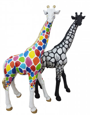 Designer Figuren Moderne Dekorationen Garten Giraffe Statue Skulptur Skulpturen