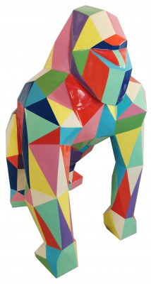 Gorilla Design Figur Statue Moderne Figuren Statuen Dekoration Deko Garten Neu