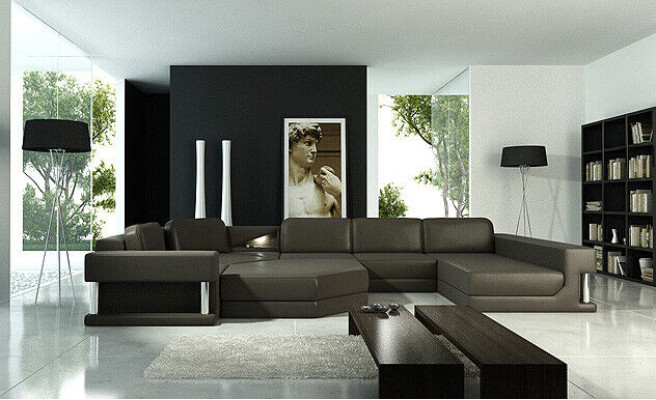 Ledersofa Wohnlandschaft Couch Ecksofa Eck Garnitur Design Modern Sofa mit USB