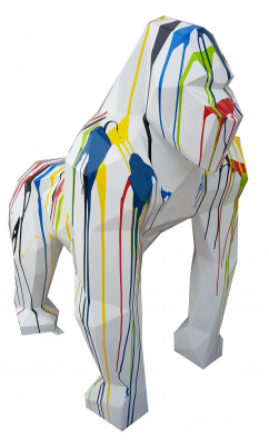 Designer Figur Statue Moderne Figuren Statuen Dekoration Deko Gorilla Garten Neu