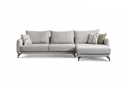 Couch L Form Ecksofa Wohnlandschaft Große Sofa Grau Modern Polstersofa