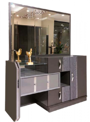 Luxus Grau Komplettes Schlafzimmer Doppelbett 2x Nachttische Kleiderschrank