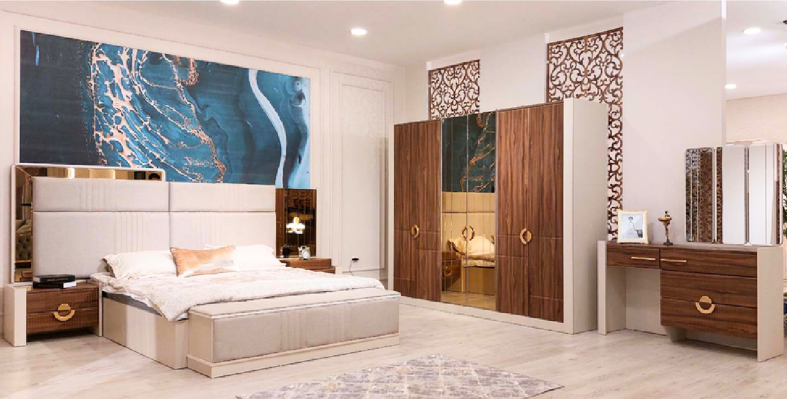 Schlafzimmer Möbel Modern Set 6tlg Designer Einrichtung Neu Doppelbett