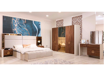 Schlafzimmer Möbel Modern Set 6tlg Designer Einrichtung Neu Doppelbett