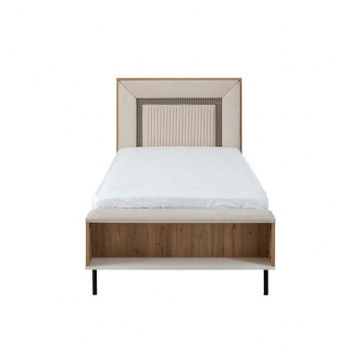 Kindermöbel Garnitur Kinderzimmer Bett Kinderbett Braun Holz Set 4tlg