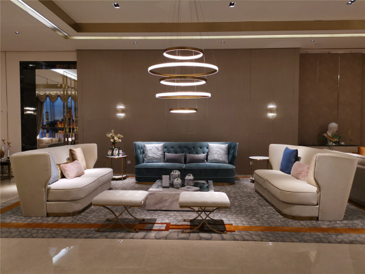 Design Luxus Couch 3 Sitzer Polster Sofa - Italienische Stil Wohnzimmer Möbel