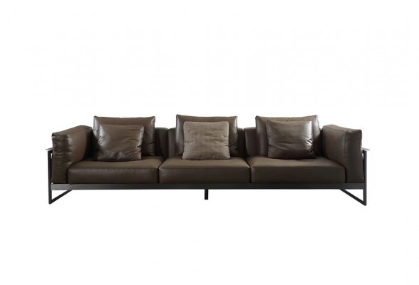 Design Möbel Sofa Coch 3 Sitz Polster Sofas Wohnzimmer Couchen Leder Dreisitzer