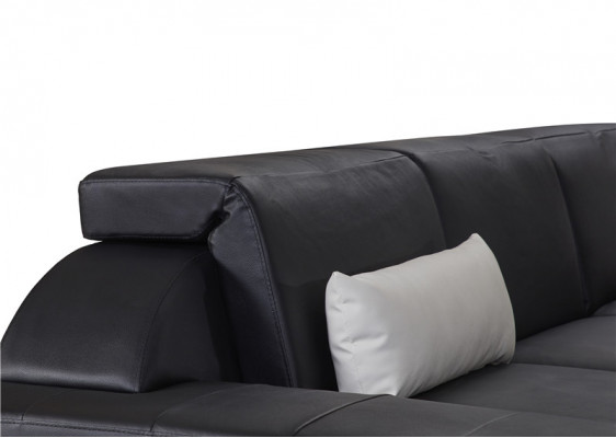 Designer Sofa Couch Ecksofa mit Hocker Polster Garnitur Wohnlandschaft U-Form