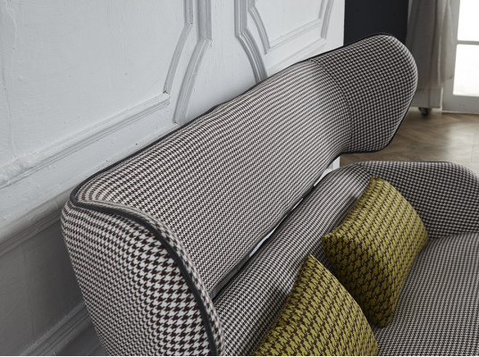 Polsterbank Sitzbank Bank Sitzbank Sitzmöbel Design Sofa Stoff Relax Couch 130cm