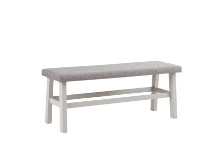 Hocker Bank Sitz Sitzbank Fußhocker Sitzhocker Esszimmer Grau Holz