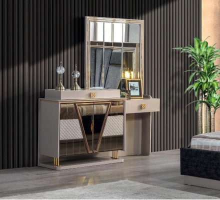 Modern Schminktisch luxus Möbel Spiegel Neu Einrichtung Schlafzimmer