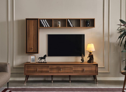 Wohnzimmer Set TV Ständer Wandschrank Regal Luxus Möbel Modern Set Neu
