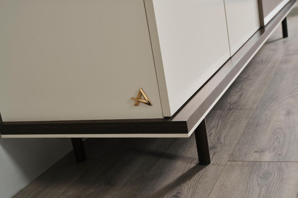 Designer Esszimmer Möbel Holz Sideboard Luxus Spiegel Kommode Anrichte