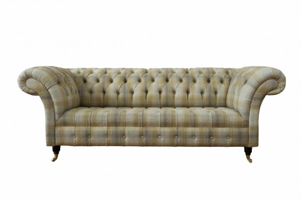 Designer Sofa 3 Sitzer Chesterfield Polster Sofas Dreisitzer Textil 240cm