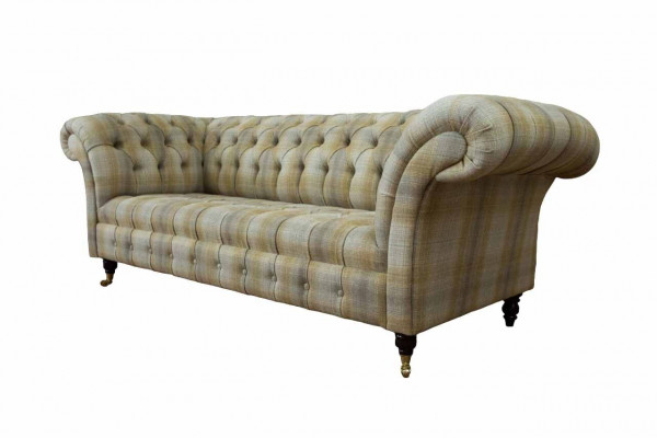 Designer Sofa 3 Sitzer Chesterfield Polster Sofas Dreisitzer Textil 240cm