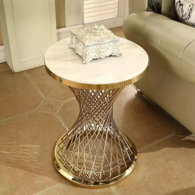 Couchtisch Runder Beistelltisch Designer Tisch Wohnzimmertisch Edelstahl