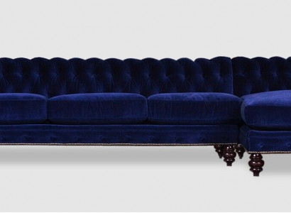 400cm Bix XXL Couch Polster Sitz Garnitur Textil Leder Sofa Chesterfield 2016060