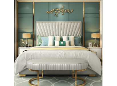 Holz Design Bett Doppel Luxus Modernes Hotel Gestell Schlaf Zimmer Neu