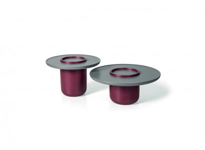 Wohnzimmer 2x Couchtisch Tisch Luxus Design Möbel violett Tische 2tlg