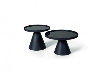 Couchtische Designer Wohnzimmer Edelstahl Möbel Tisch Schwarzer 2er Set