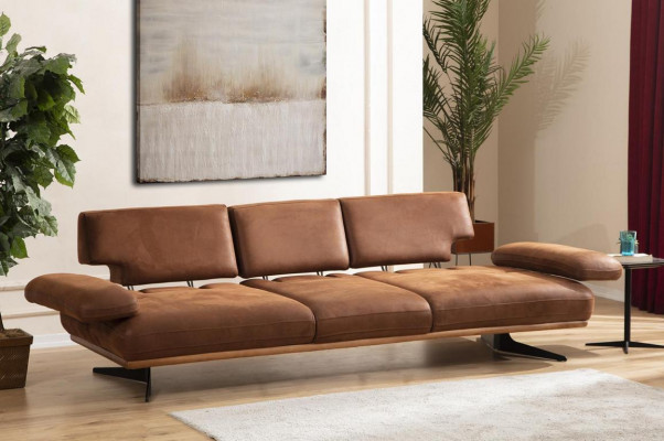 Viersitzer Sofa Couch Modern Design Stoff Luxus Wohnzimmer Polster Sofa