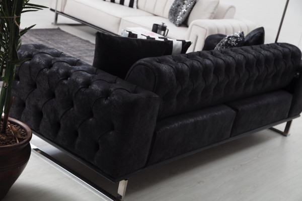Sofa Dreisitzer Couch Design Chesterfield Luxus Möbel Polstersofas Wohnzimmer