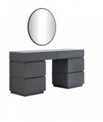 Modernen Schlafzimmer set 6tlg Bett 2x Nachttische Kommode mit Spiegel