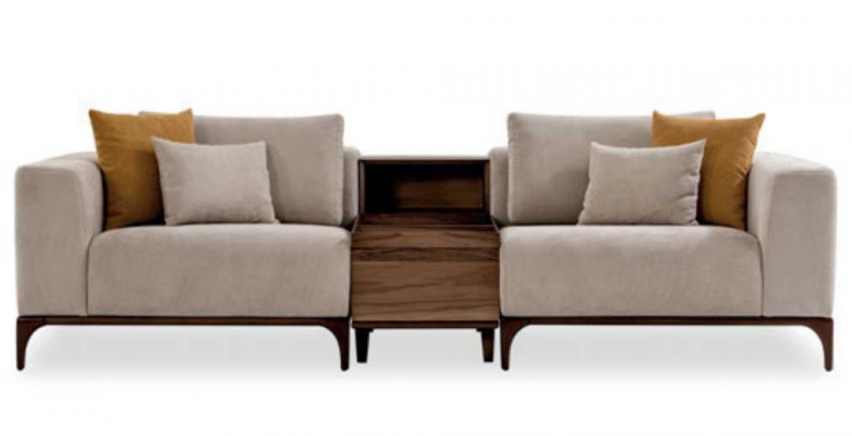 Luxus 4tlg Wohnzimmer Set Sofa 3+2+1 Sitzer mit Couchtisch Modernen Design