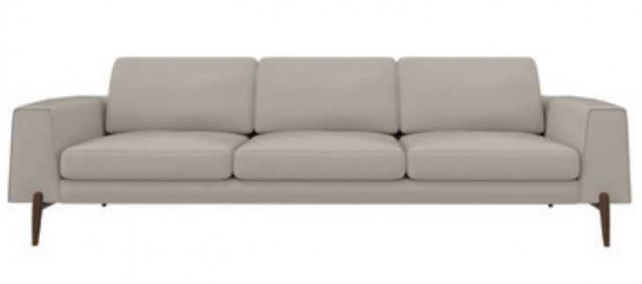 Luxus Sofa Grau Farbe Wohnzimmer Polster Textil Dreisitzer Couch Couchen