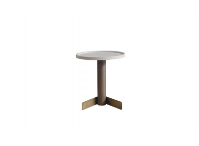 Beistelltisch Wohnzimmer Möbel Designer Brauner Stilvoller Holztisch