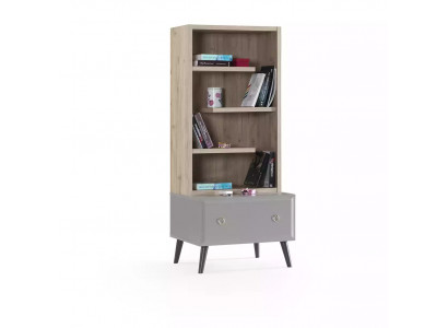 Bücherregal Standregal Kinderregal Regal Bücherschrank Holz Grau