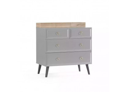 Kommode Schrank Kinder Zimmer Kommoden Holz Grau Modern Jugendzimmer