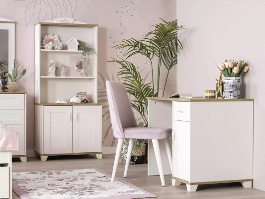 Computertisch Schreibtisch Kinderschreibtisch Holz Bücherregal Weiß