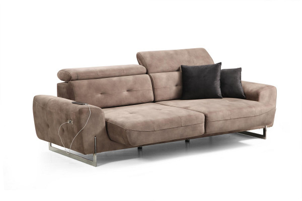 Dreisitzer Sofa Couch Stil Modern Design Polstermöbel Luxus Textil
