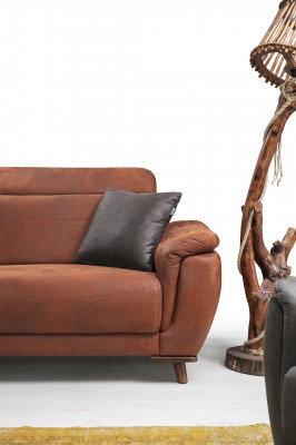 Sofagarnitur 3 tlg Wohnzimmer Dreisitzer Sofa Couch Modern Sessel Luxus