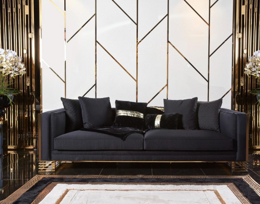 Sofagarnitur 3+3+1 Sitzer Couchtisch Beistelltisch Sofa Sessel Set 5tlg.