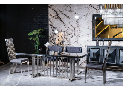 Luxus Tische Esszimmer Tisch Metall Esszimmer Moderner neu Stil Modern