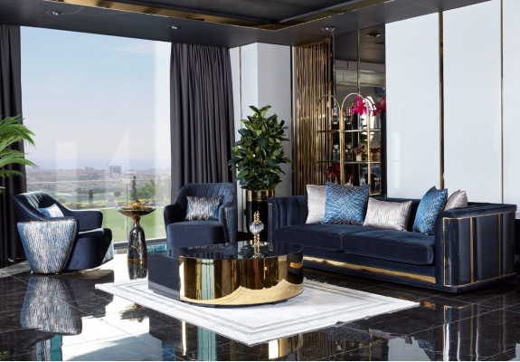 Luxus Dreisitzer Sofa 3 Sitzer Sofas Sitz Design Möbel Couchen Schwarz