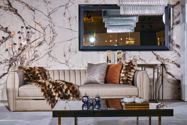 Luxus Beige Set Sofagarnitur 3+3+1 Sitzer Couchtisch Sofa Sessel Sofas 5tlg