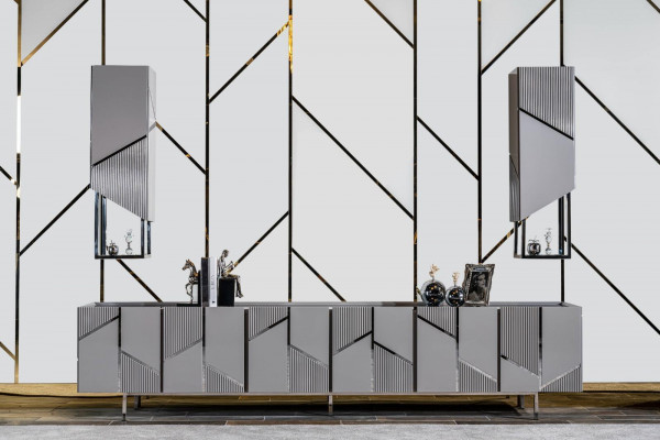 TV-Ständer+2x Regale Sideboard rtv Lowboard Wohnzimmer Holz Modern Neu